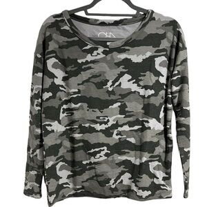 Chaser camo‎  long sleeve shirt gray small stretch camouflage